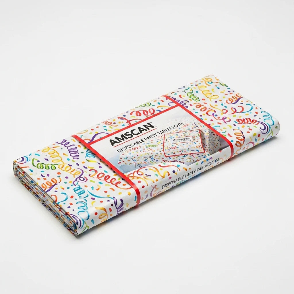 Amscan disposable party tablecloth