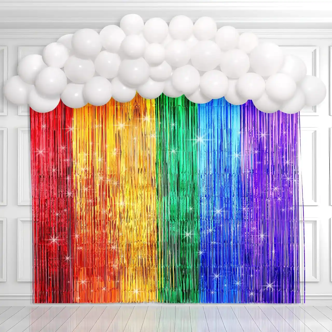 Amscan rainbow balloon garland kit