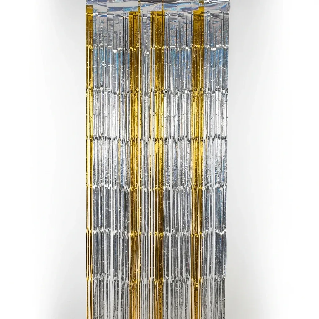 Beistle metallic fringe curtain image 2