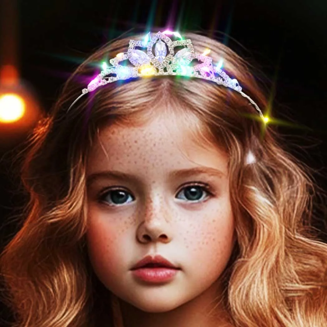 LINGTEER light-up tiara crown