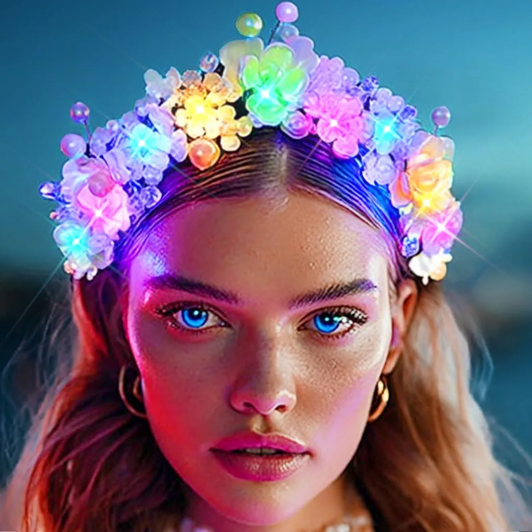 LINGTEER light-up tiara crown image 3