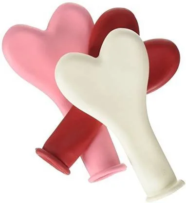Qualatex heart shaped latex balloon