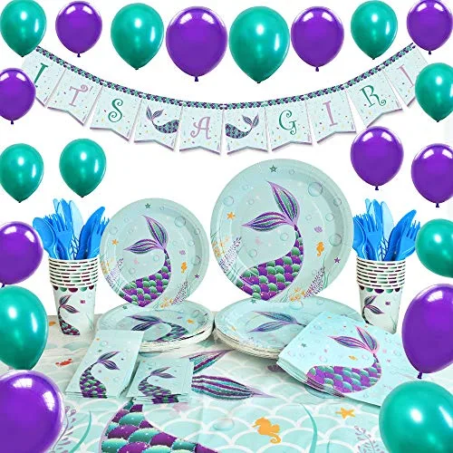 WERNNSAI mermaid party decoration kit image 3