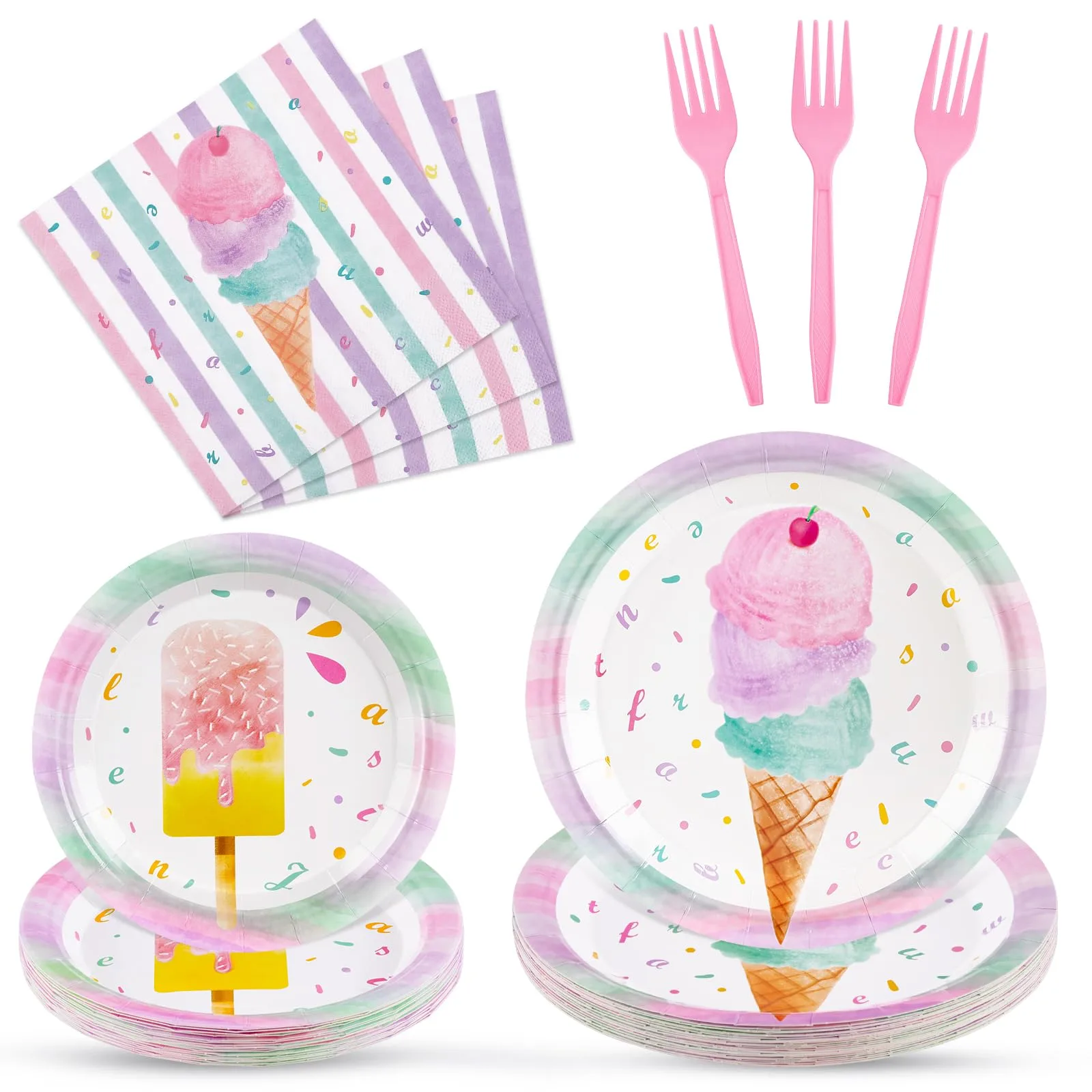 WERNNSAI unicorn party tableware set